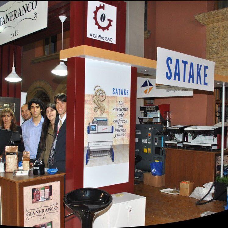 Equipamiento expuesto en feria del café